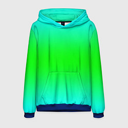 Толстовка-худи мужская Кислотный градиент текстура, цвет: 3D-синий