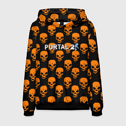 Толстовка-худи мужская Portal skull pattern, цвет: 3D-черный