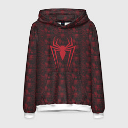 Толстовка-худи мужская Spider-Man logo, цвет: 3D-белый