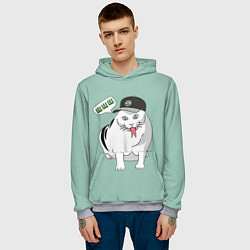 Толстовка-худи мужская Котозмей, цвет: 3D-меланж — фото 2