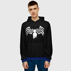 Толстовка-худи мужская Venom - logo, цвет: 3D-синий — фото 2