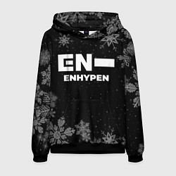 Толстовка-худи мужская Снежный Enhypen, цвет: 3D-черный