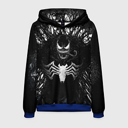 Толстовка-худи мужская Venom in dark web, цвет: 3D-синий