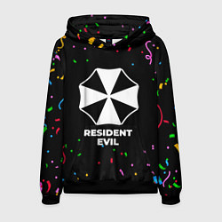Толстовка-худи мужская Resident Evil конфети, цвет: 3D-черный