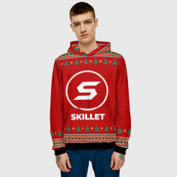 Толстовка-худи мужская Skillet new year, цвет: 3D-черный — фото 2