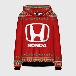 Толстовка-худи мужская Honda new year, цвет: 3D-черный