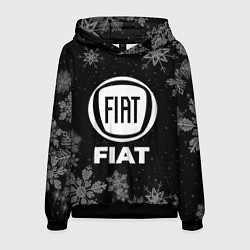 Толстовка-худи мужская Снежный Fiat, цвет: 3D-черный