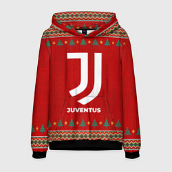 Толстовка-худи мужская Juventus new year, цвет: 3D-черный