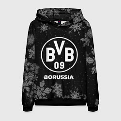 Толстовка-худи мужская Снежный Borussia, цвет: 3D-черный