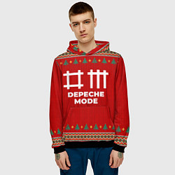 Толстовка-худи мужская Depeche Mode new year, цвет: 3D-черный — фото 2