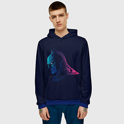 Толстовка-худи мужская Batman gradient, цвет: 3D-синий — фото 2