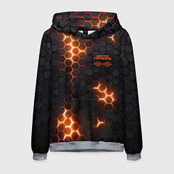 Толстовка-худи мужская Arctic Monkeys - плиты с подсветкой, цвет: 3D-меланж