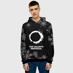Толстовка-худи мужская Снежный The Callisto Protocol, цвет: 3D-черный — фото 2