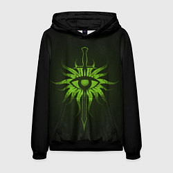 Толстовка-худи мужская Dragon Age Inquisition logo, цвет: 3D-черный