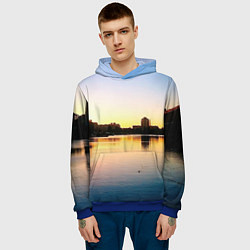Толстовка-худи мужская Шкиперская гавань в Санкт-Петербурге, цвет: 3D-синий — фото 2