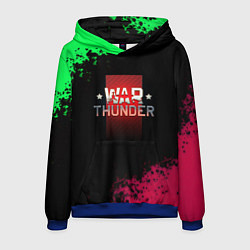 Толстовка-худи мужская Вартандер брызги красок, цвет: 3D-синий