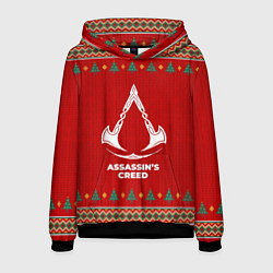 Толстовка-худи мужская Assassins Creed new year, цвет: 3D-черный