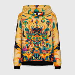 Толстовка-худи мужская Китайский монстр, цвет: 3D-черный