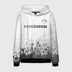 Толстовка-худи мужская Pokemon - white gradient посередине, цвет: 3D-черный