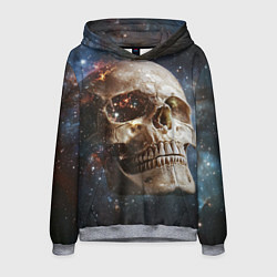 Толстовка-худи мужская Череп - космос, цвет: 3D-меланж