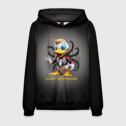 Толстовка-худи мужская Venom-Duck-Trump joke, цвет: 3D-черный