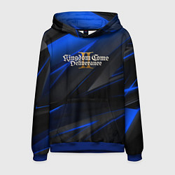 Толстовка-худи мужская Kingdom Come Deliverance 2 black blue, цвет: 3D-синий