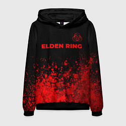 Толстовка-худи мужская Elden Ring - red gradient посередине, цвет: 3D-черный