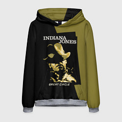 Толстовка-худи мужская Indiana Jones and the Great Circle, цвет: 3D-меланж