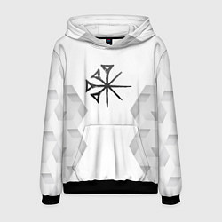 Толстовка-худи мужская Nightwish white poly, цвет: 3D-черный