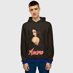 Толстовка-худи мужская Танцовщица Анора, цвет: 3D-синий — фото 2