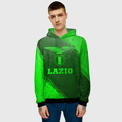 Толстовка-худи мужская Lazio - green gradient, цвет: 3D-черный — фото 2