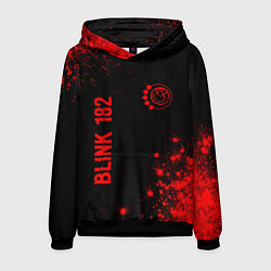 Толстовка-худи мужская Blink 182 - red gradient вертикально, цвет: 3D-черный