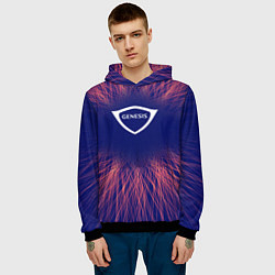 Толстовка-худи мужская Genesis red energy, цвет: 3D-черный — фото 2