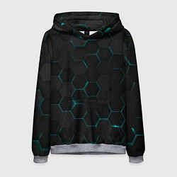Толстовка-худи мужская Honeycombs, цвет: 3D-меланж