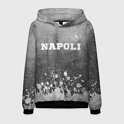 Толстовка-худи мужская Napoli - grey gradient посередине, цвет: 3D-черный