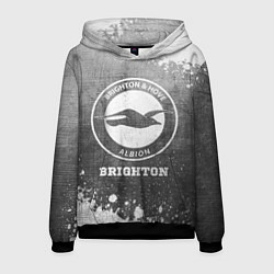 Толстовка-худи мужская Brighton - grey gradient, цвет: 3D-черный