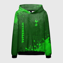 Толстовка-худи мужская Tottenham - green gradient вертикально, цвет: 3D-черный