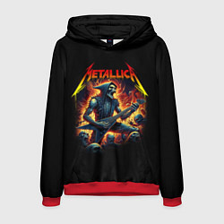 Толстовка-худи мужская Metallica - James Alan Hatfield, цвет: 3D-красный