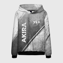 Толстовка-худи мужская Akira - grey gradient вертикально, цвет: 3D-черный