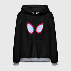 Толстовка-худи мужская Человек паук глаза, цвет: 3D-меланж