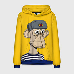 Толстовка-худи мужская NFT ape turtleneck, цвет: 3D-синий