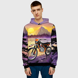 Толстовка-худи мужская Kayo k2 pro, цвет: 3D-черный — фото 2