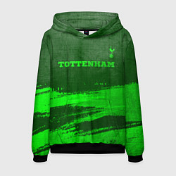 Толстовка-худи мужская Tottenham - green gradient посередине, цвет: 3D-черный