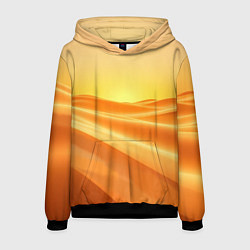 Толстовка-худи мужская Золотые пески, цвет: 3D-черный