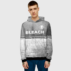 Толстовка-худи мужская Bleach - grey gradient посередине, цвет: 3D-черный — фото 2