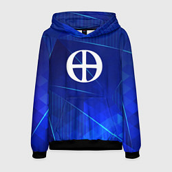 Толстовка-худи мужская Blue Exorcist blue poly, цвет: 3D-черный
