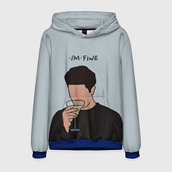 Толстовка-худи мужская Ross - im fine, цвет: 3D-синий