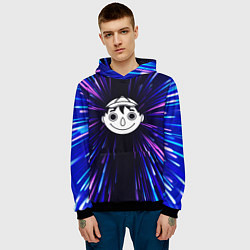 Толстовка-худи мужская Tomodachi Game neon energy, цвет: 3D-черный — фото 2