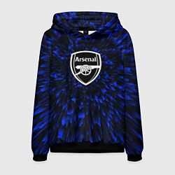 Толстовка-худи мужская Arsenal blue energy, цвет: 3D-черный