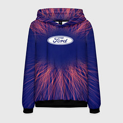 Толстовка-худи мужская Ford red energy, цвет: 3D-черный